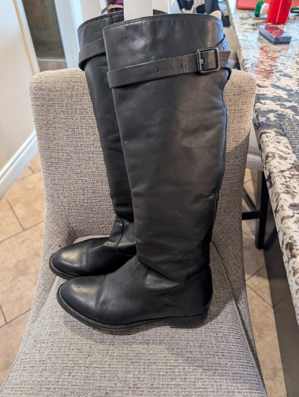 All Saints Leather  Riding Boots,37